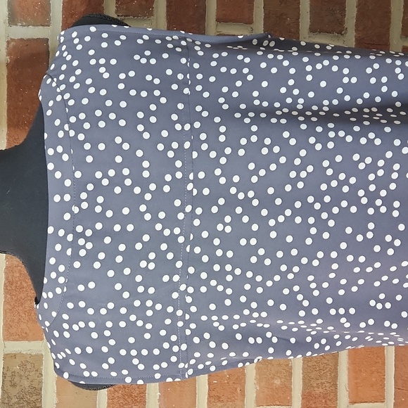 Anne Klein polkadot top, size M - Picture 3 of 6